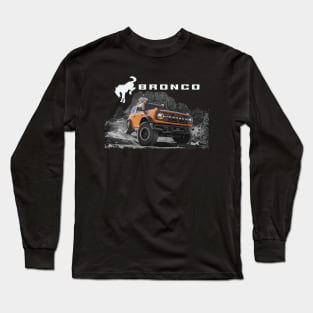 6th gen bronco 6g Black Diamond Cyber Orange Murica Long Sleeve T-Shirt